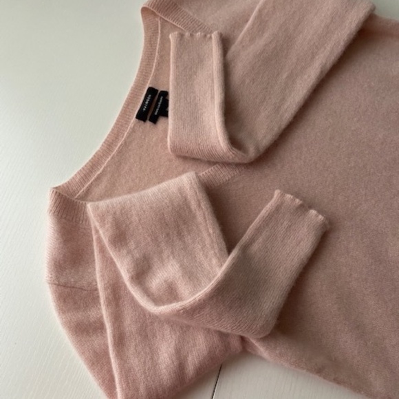 Halogen Nordstrom V-Neck 100% Cashmare Sweater Light Lavender Size M - Picture 5 of 14